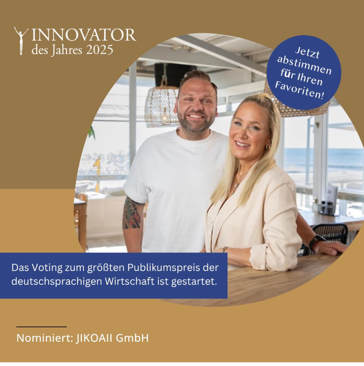 Wir sind nominiert – Innovator des Jahres 2025!