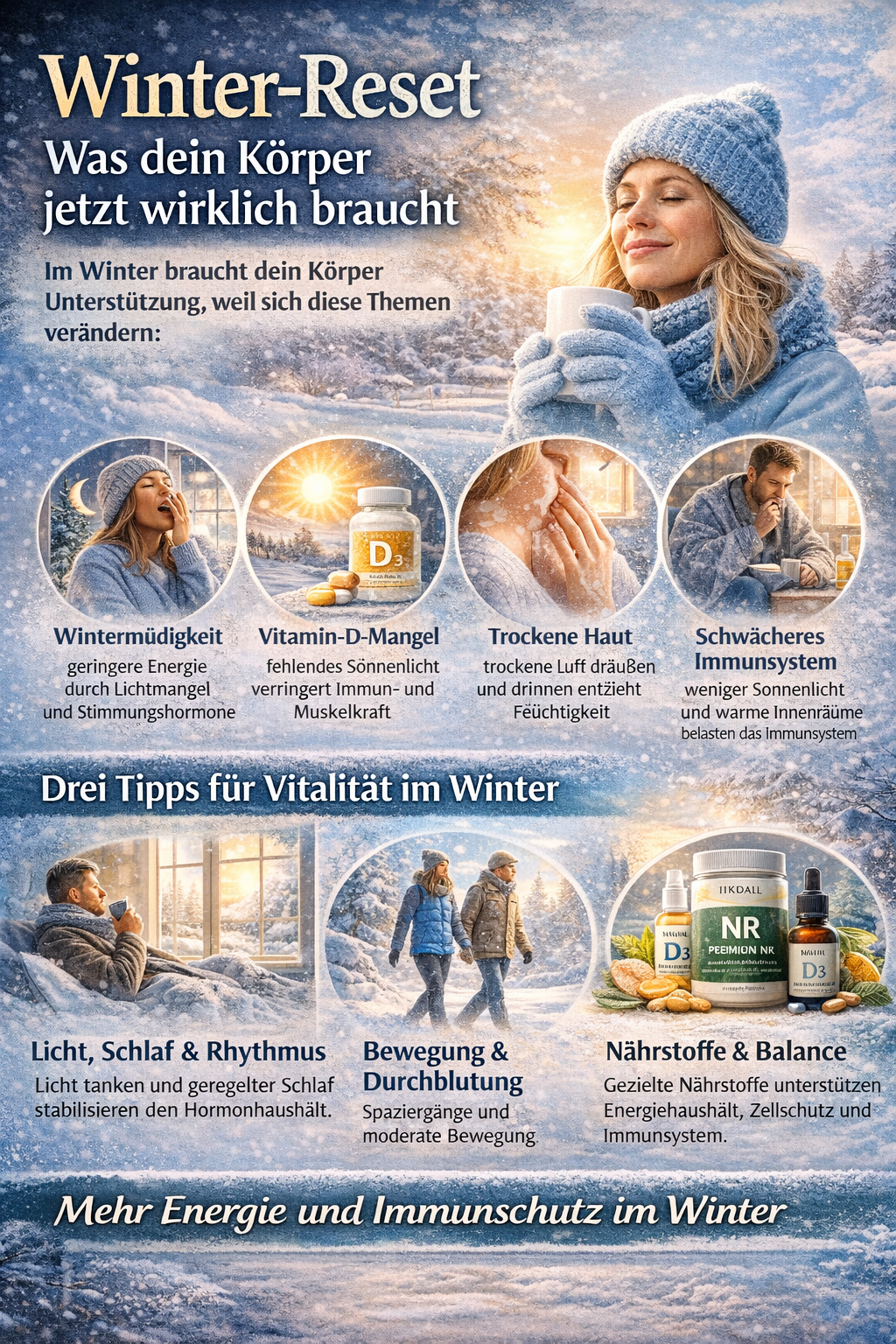 Winter-Reset: Was dein Körper jetzt wirklich braucht.