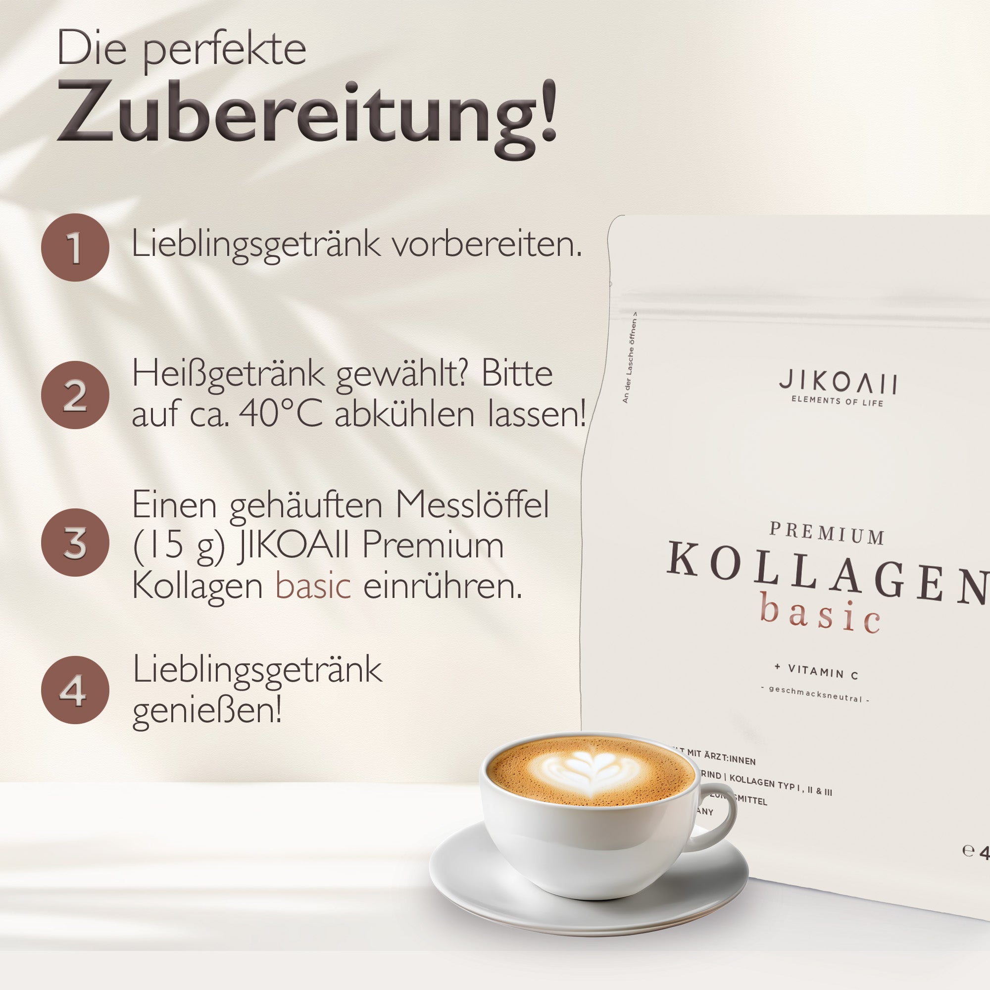 Premium Kollagen BASIC + Vitamin C - Schönheit beginnt im Inneren