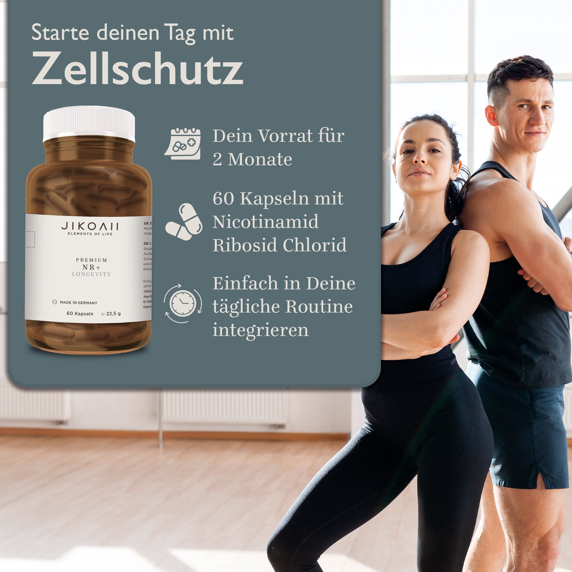 PREMIUM NR+ , hochwertigste Nährstoffe die unterstützen - 60 Kapseln