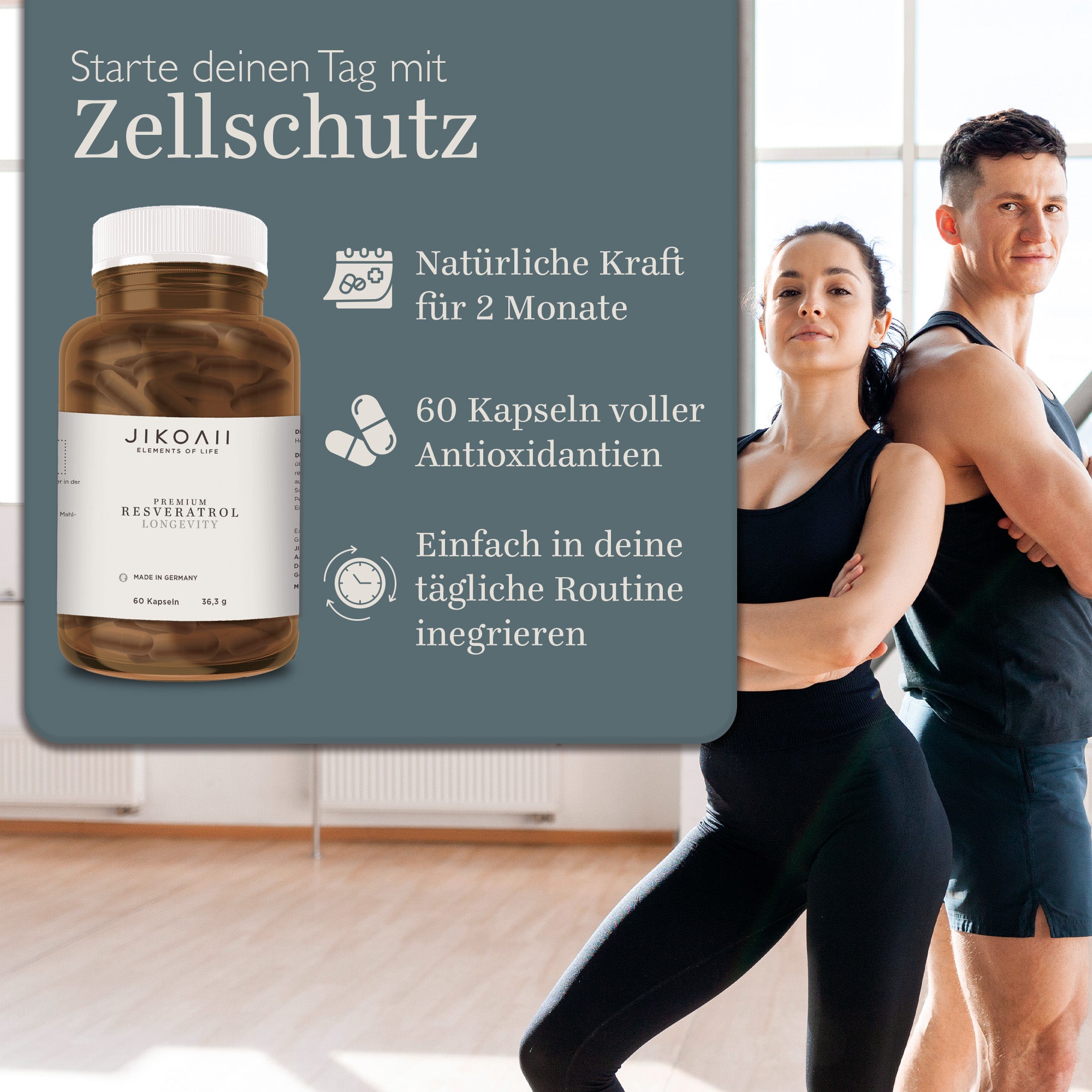 JIKOAII PREMIUM RESVERATROL - dein Premium-Antioxidans aus der Natur
