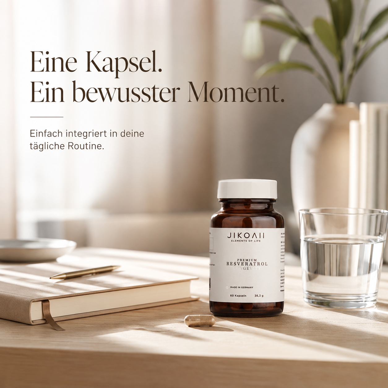 RESVERATROL | Anti-Aging & Zellschutz | Hochdosiert & vegan | JIKOAII®