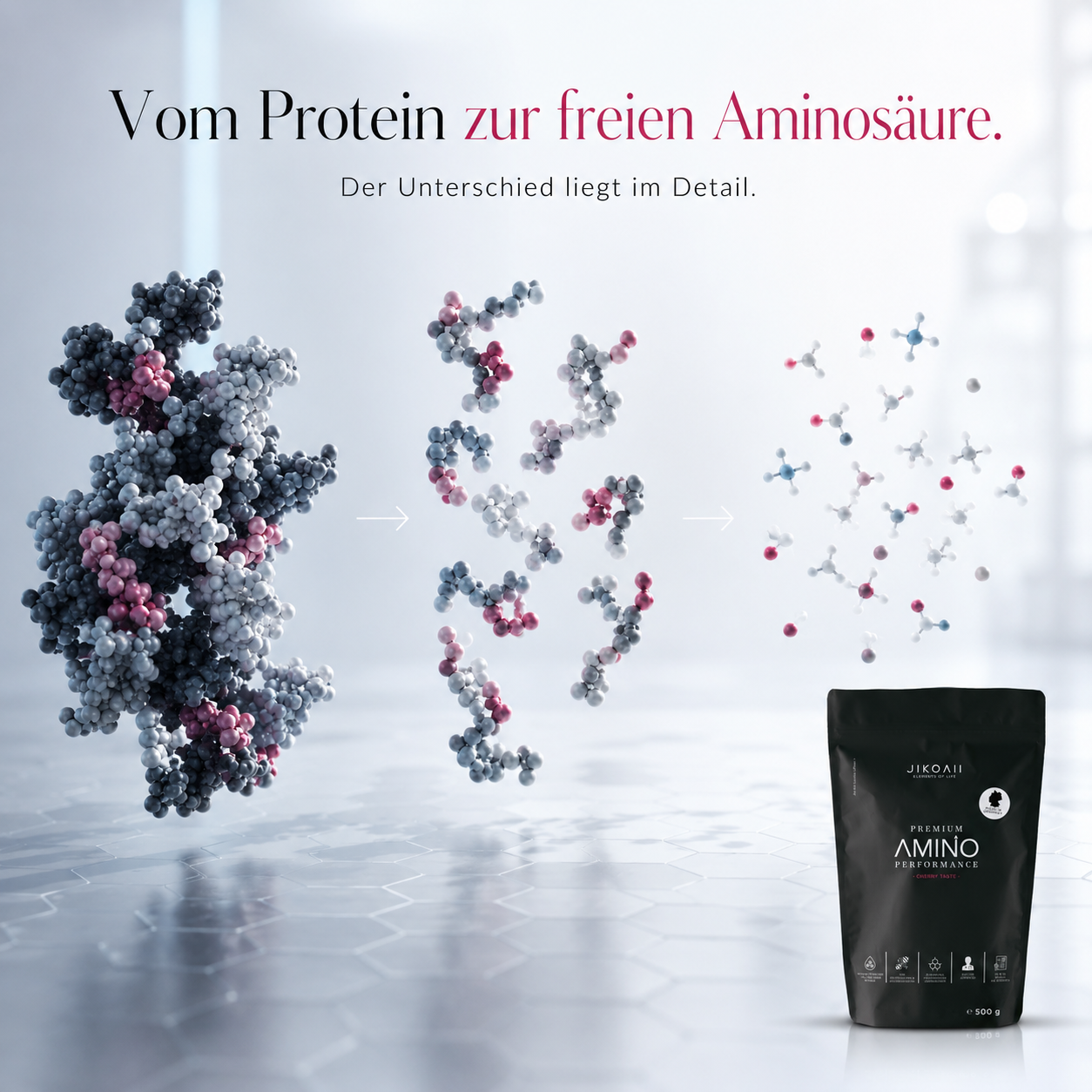 Essentielle Aminosäuren Performance | Muskelaufbau & Muskelerhalt | Kirsch | JIKOAII®