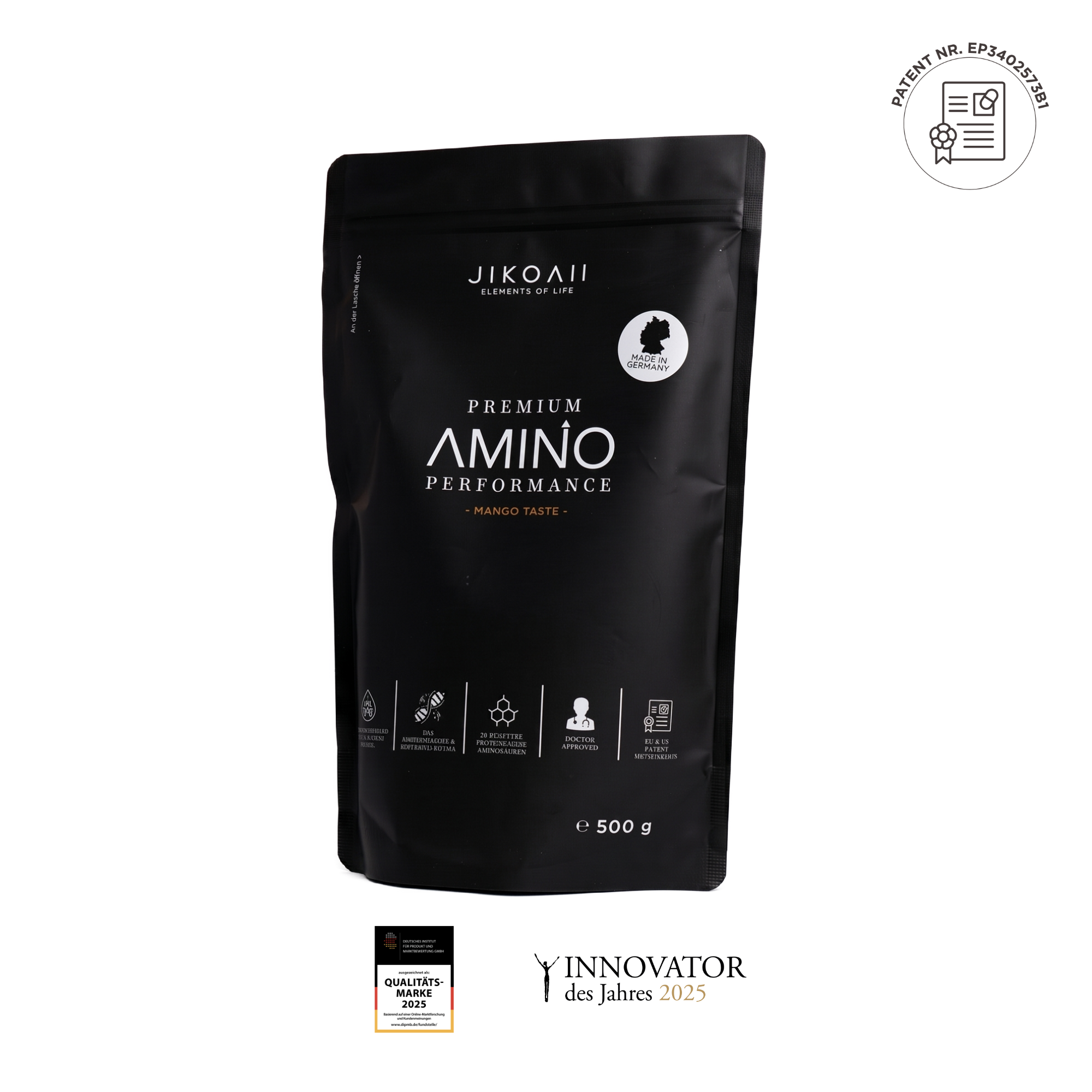 Essentielle Aminosäuren Performance | Muskelaufbau & Muskelerhalt | Mango | JIKOAII®