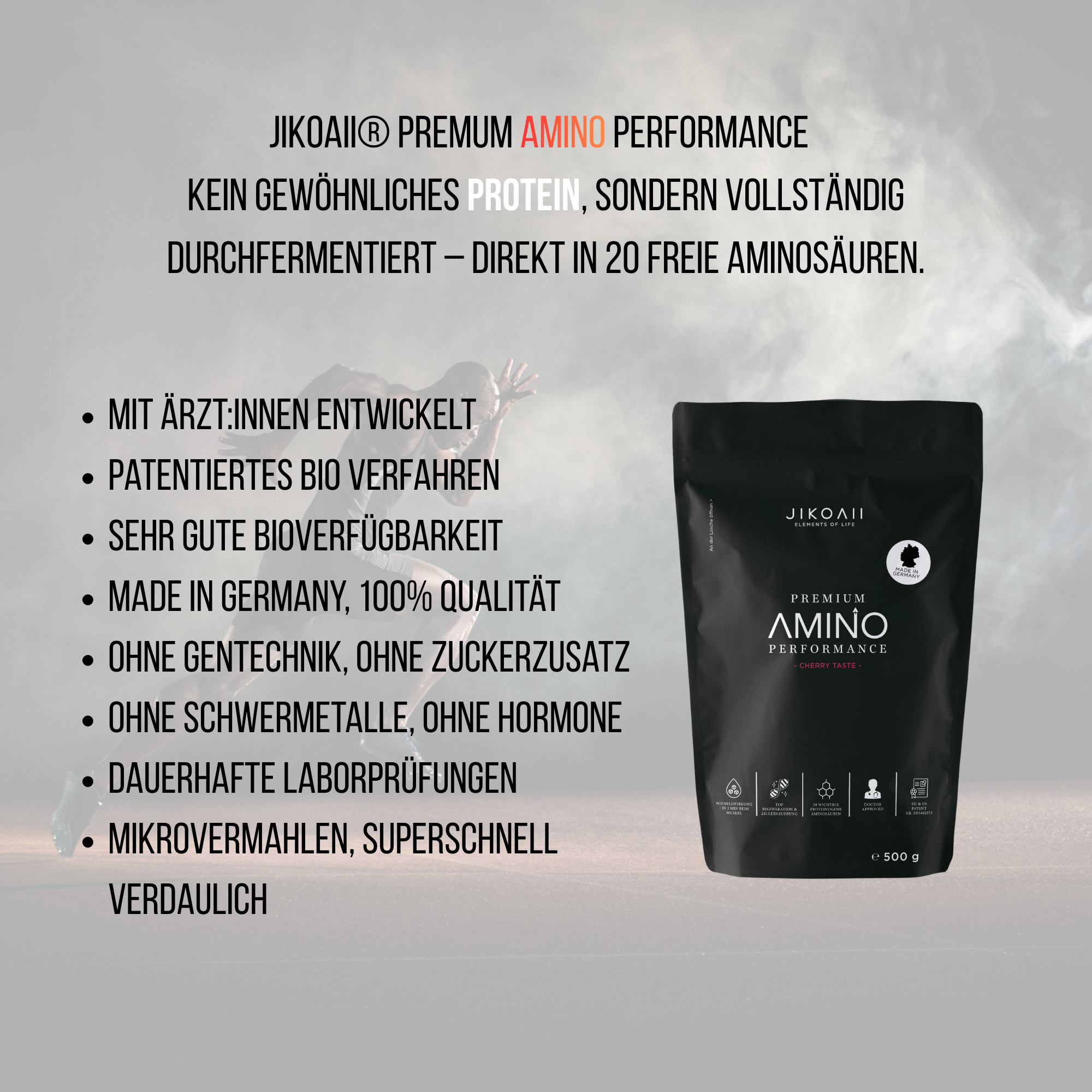 PREMIUM Amino Performance | Aminosäuren | JIKOAII® - Kirsch