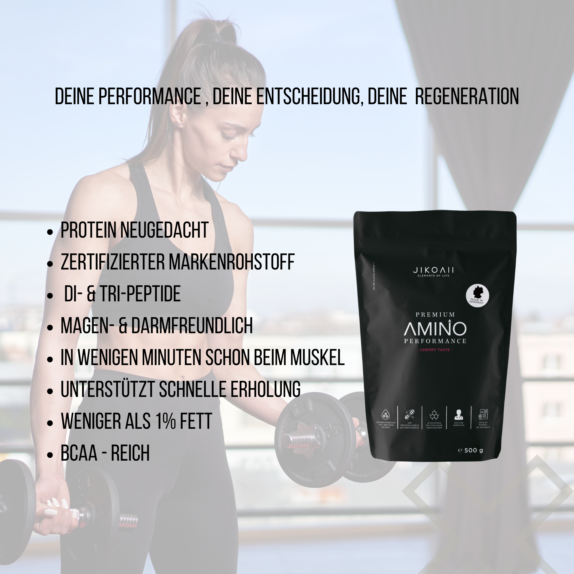 PREMIUM Amino Performance | Aminosäuren | JIKOAII® - Kirsch