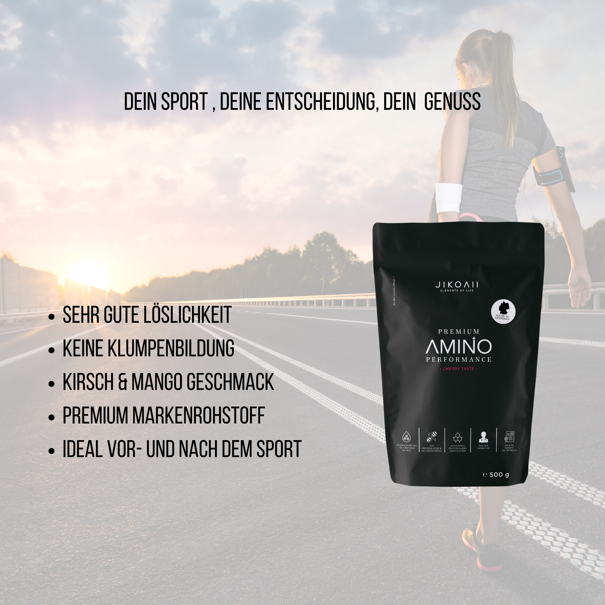 PREMIUM Amino Performance | Aminosäuren | JIKOAII® - Kirsch