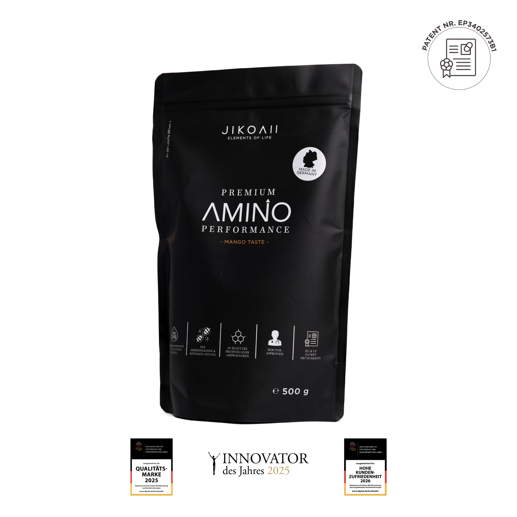 Essentielle Aminosäuren Performance | Muskelaufbau & Muskelerhalt | Mango | JIKOAII®