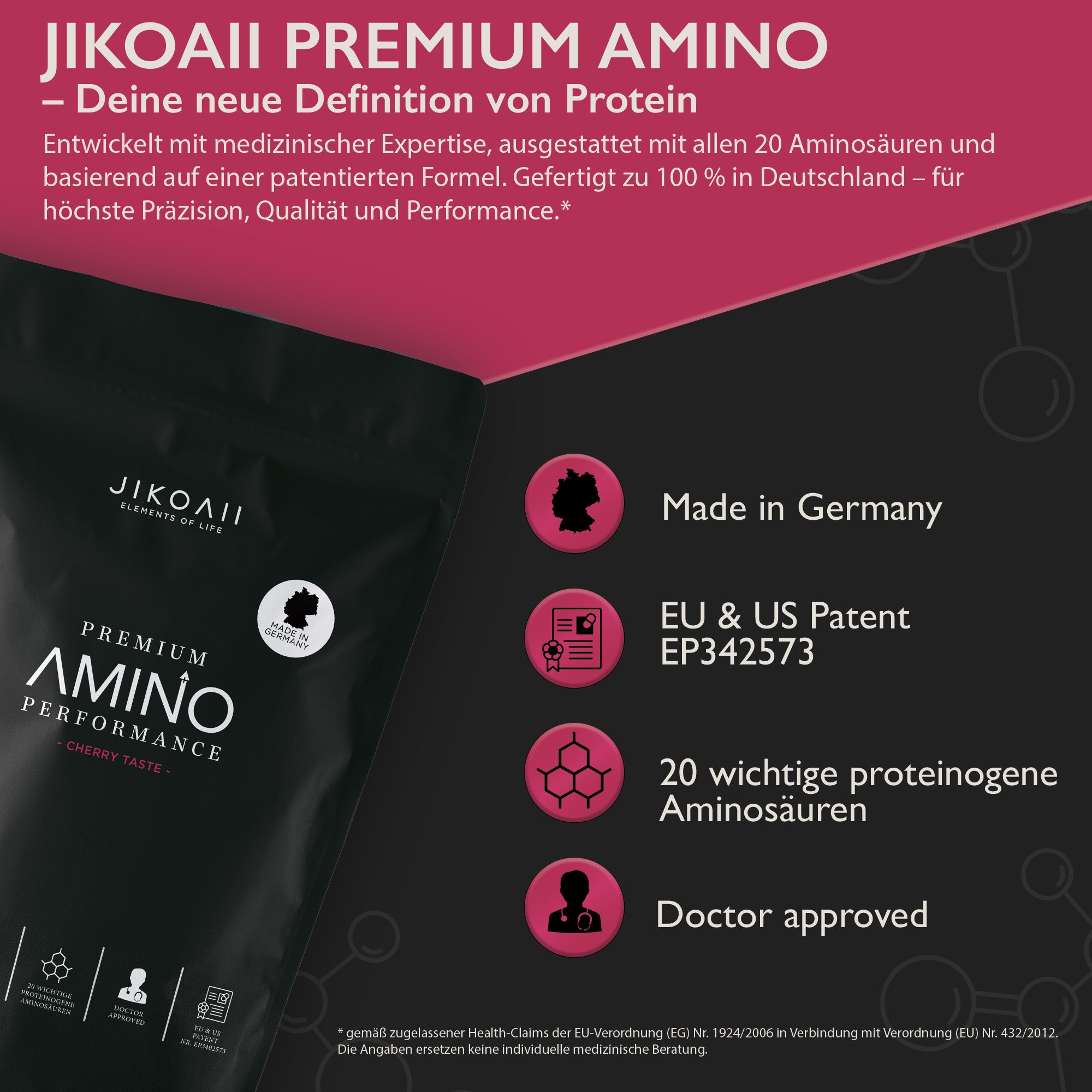 JIKOAII PREMIUM AMINO PERFORMANCE - Kirschgeschmack