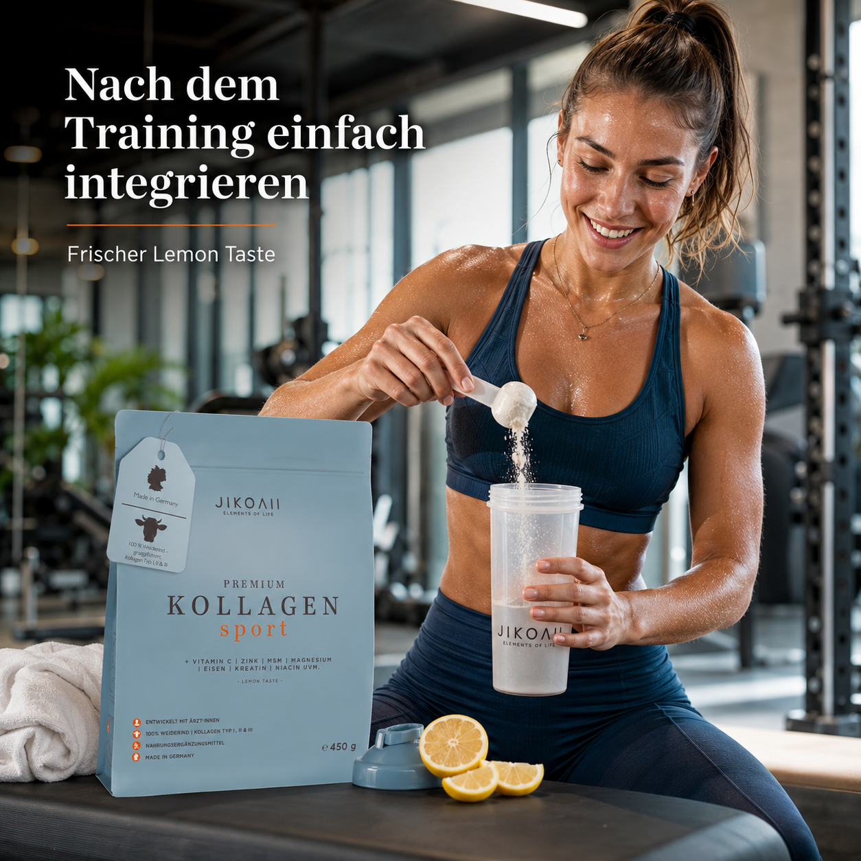 Premium Kollagen SPORT mit Kreatin | MSM | Magnesium uvm. | JIKOAII®