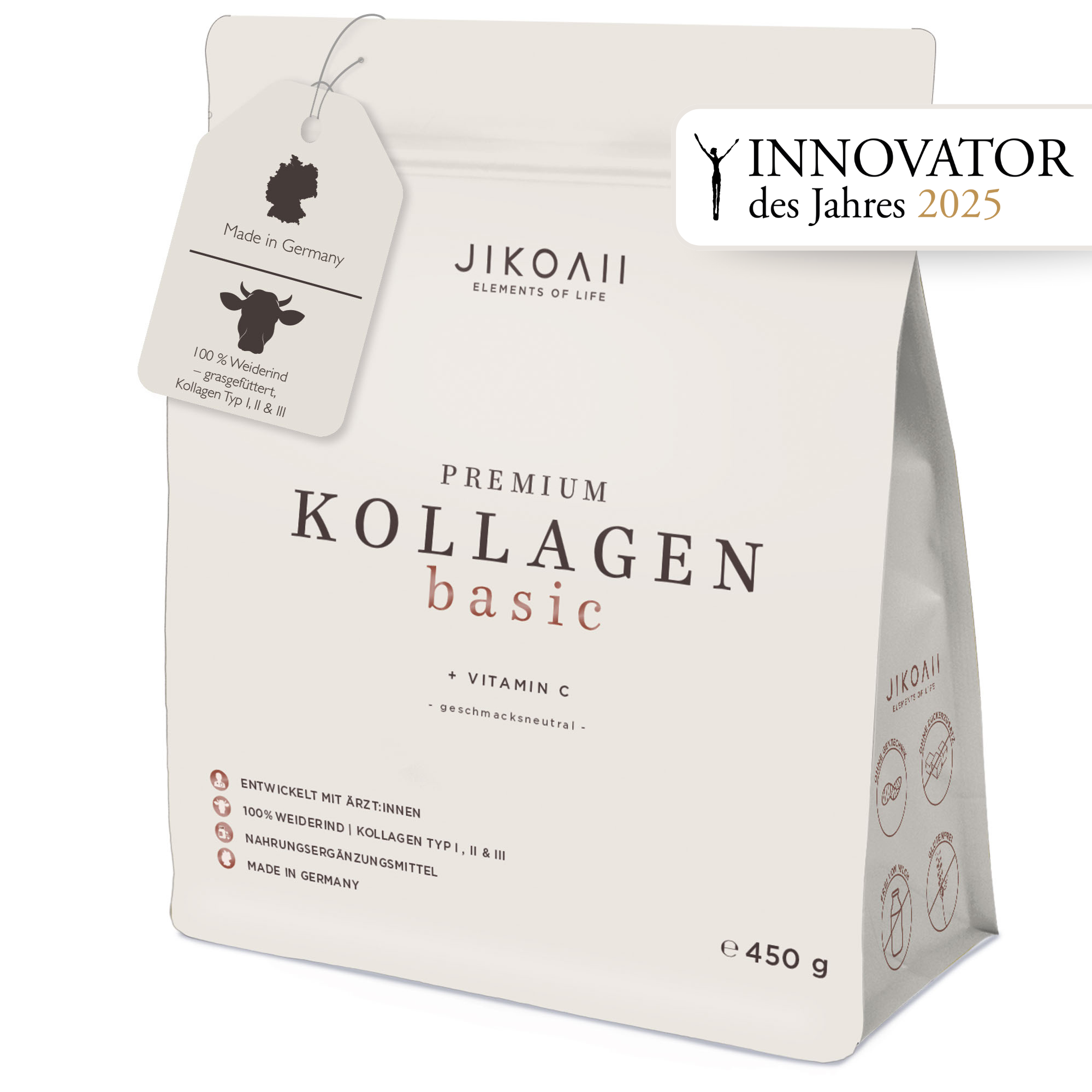 Premium Kollagen BASIC + Vitamin C - 450gramm*