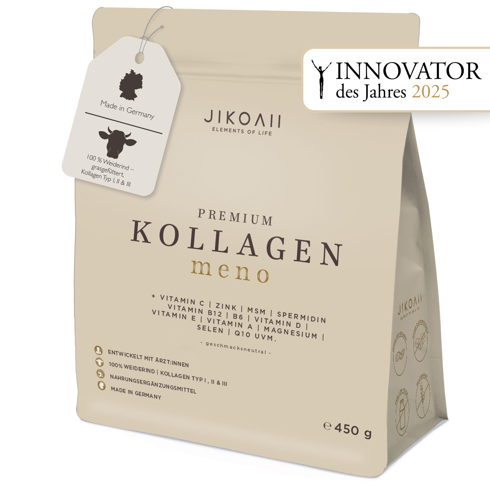 JIKOAII Premium Kollagen MENO- 450gramm*