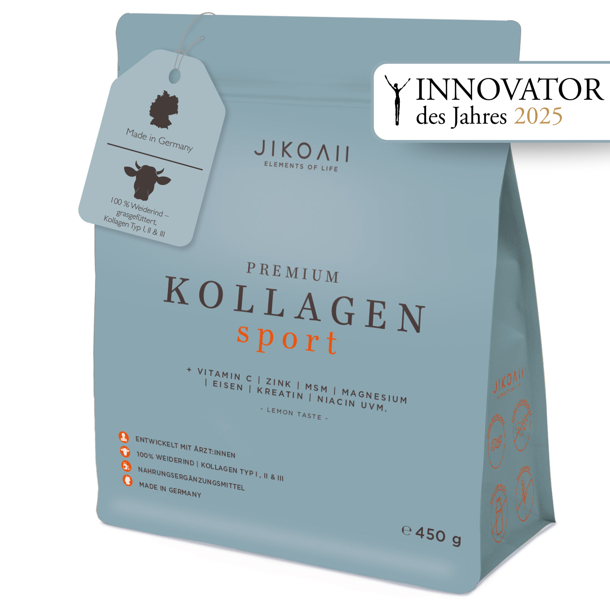 JIKOAII Premium Kollagen SPORT - 450gramm*
