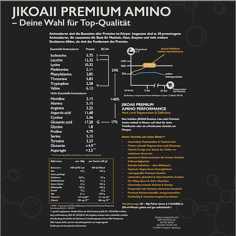 JIKOAII Premium Performance AMINO - Mangogeschmack