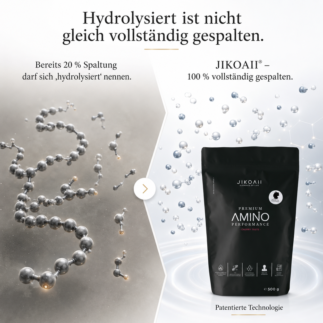 Essentielle Aminosäuren Performance | Muskelaufbau & Muskelerhalt | Kirsch | JIKOAII®