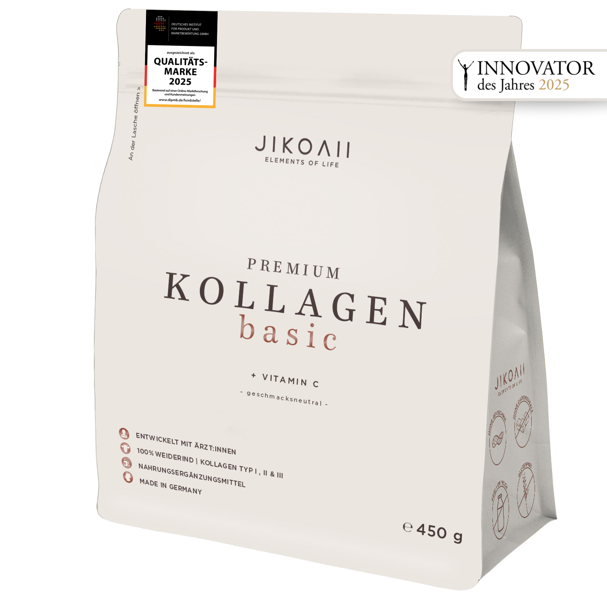 Premium Kollagenhydrolysat + Vitamin C | JIKOAII®